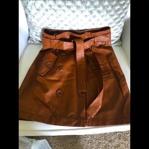 Faux Leather Skirt